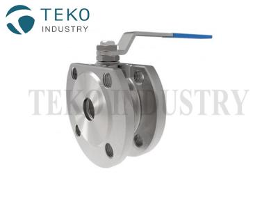 China ANSI B16.5 Wafer Flanged Ball Valve Stainless Steel Soft Seated For Gas for sale