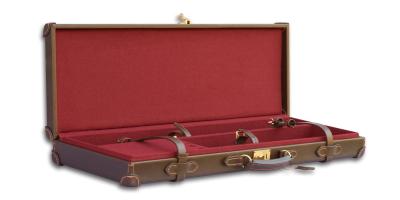 China Leather Gunshot Package Box 4.7kg Dark Red Gun Accessories for sale