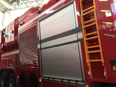 China Fire Fighting Car Rapid Roll up Shutter Aluminum Alloy Outdoor Slide Roller Shutter Industrial Rollup Iron Rolling door for sale