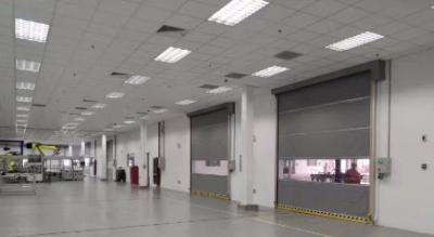 China PVC Fabric Roll Up Doors Automatic Fast Acting Roller Doors Industrial for sale