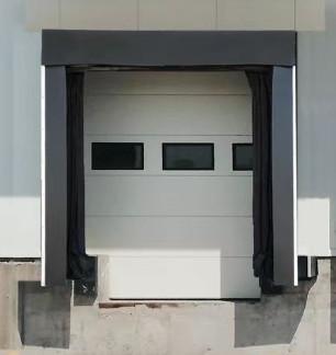 China ISO 9001 Reinforced Loading Dock Shelter Weather Protection With HDG Steel Arc for sale