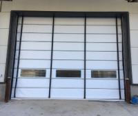 Quality Industrial Vertical Lift Fabric Doors With PVC Window Opening speed 0.8 - 1.2m/s for sale