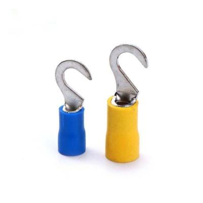 China Pre Insulated Hook Connecting Electrical Terminals Lugs HV1.25-3.5 Series Pvc for sale