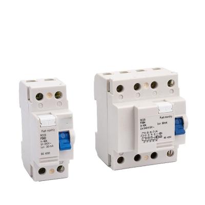 China Electromagnetic Type Residual Current Circuit Breaker 4 Pole 63A 30ma RCCB for sale
