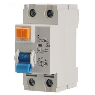 China RCCB ELCB Residual Current Circuit Breaker ID 2P Red Copper 4P 25A 40A 63A Electronic for sale