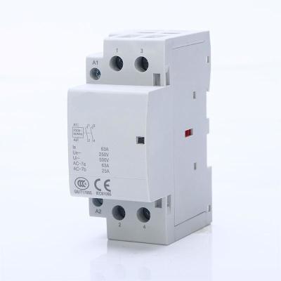 China 25A Rated Current Household AC Contactor For 110V Rated Voltage And 1000,000 Mechanical Life for sale