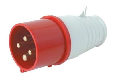 China 4 Pin Industrial Electrical Plugs 400V 16A 32 Amp IP44 VDE0623 32 Amp 4 Pin Plug for sale