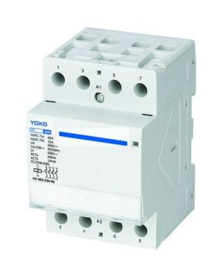 China Din Rail Mounting 63 Amp 4 Pole Contactor Modular 63A EN61095 for sale