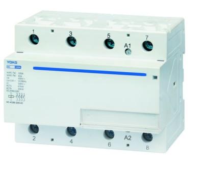 China Din Rail Single Phase Household AC Contactor 4 Pole IP20 100A 230V for sale