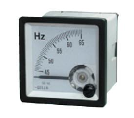 China Panel Meter 55 - 65Hz Analog 48 Frequency Ammeter 3 Accuracy Class for sale