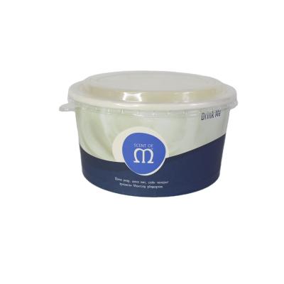 中国 Custom printing food grade recycled disposable icecream papercup 3oz 5oz 8oz 10oz 12oz ice cream paper cups with lid 販売のため