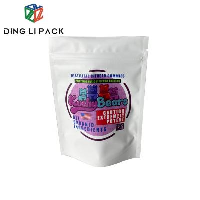 China Digital Printed Stand Up Zipper Pouches Aluminum Foil Recyclable Mylar Bags For Gummies for sale