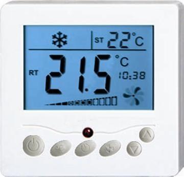 China 50/60Hz Frequency Fan Coil Unit Thermostat 100~240V With LCD Screen for sale