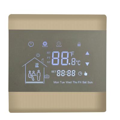 China AC230V 50/60HZ Wireless Central Heating Thermostat Wall Mounted NTC Sensor for sale
