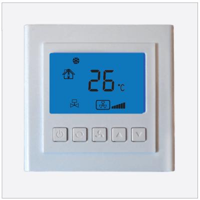 China Electronic Digital Room Thermostat For Air Conditioning System , White Color for sale