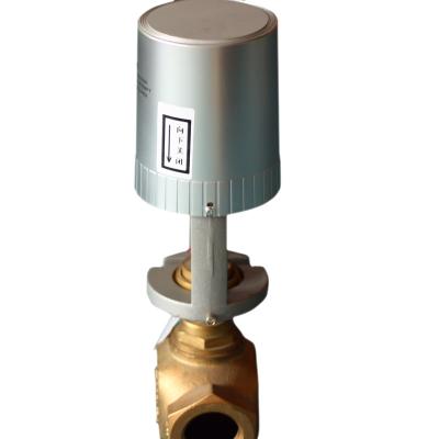 China 2 / 3 Way Steam Control Valves With Electric Actuators , Motorized Modulating Valve for sale