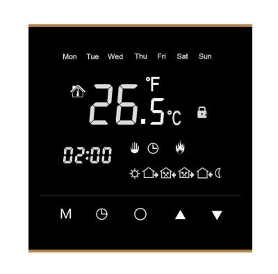 China IP20 Wifi Room Thermostat , Touch Screen Room Thermostat 86mm X 86mm X11mm for sale