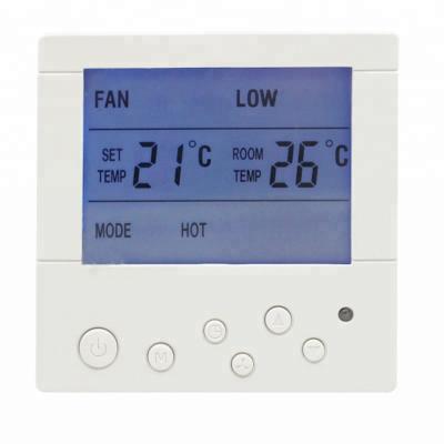 China White Wall Mounted AC Digital Room Thermostat With CE Certificate for sale