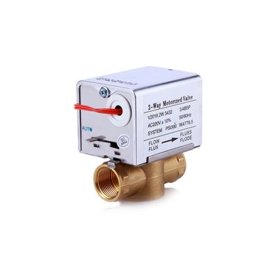 China Electric Motor Motorized Zone Valve 50/60HZ For FCU Chilled Water for sale