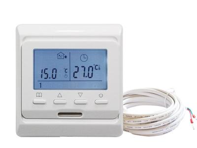 China Weekly Circulation Digital Programming Thermostat with keys and LCD screen for sale