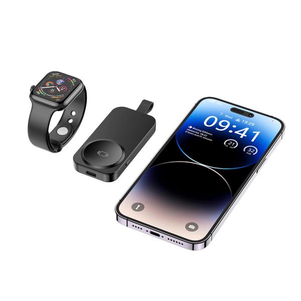Quality 1000mAh Power Bank Wireless Charging Wireless Power Bank 2 In 1 For Apple Watch for sale