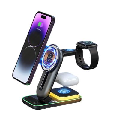 China 5W 7W Magnetic Wireless Charging  Wireless Charger Holder Multiple Phones Watches for sale