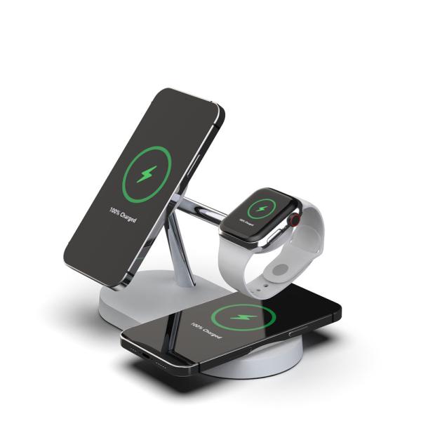 Quality 15W 12V Magnetic Wireless Charging 5 In 1 Magnetic Fast Wireless Charger 110min for sale