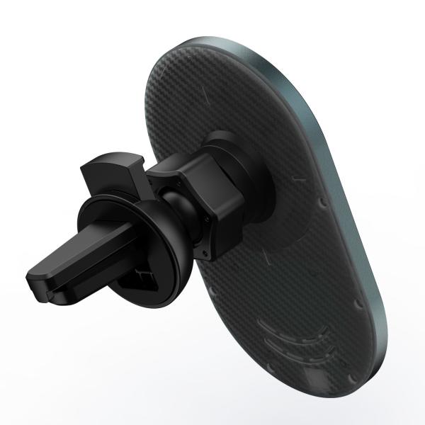 Quality Wireless 15w Folding Magnetic Car Phone Holder Iphone Magsafe Car Mount Charger for sale