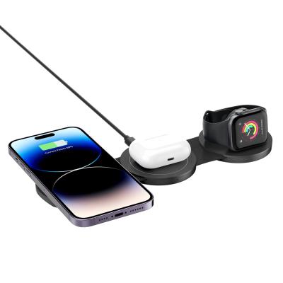 Chine Chargeur sans fil portable 3 en 1 Chargeur sans fil pliable pour Airpods iPhone 14 à vendre