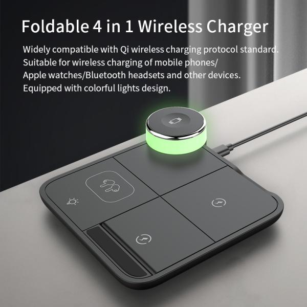 Quality 4 In 1 Wireless Charger Fast Wireless Charger Stand for phone for sale