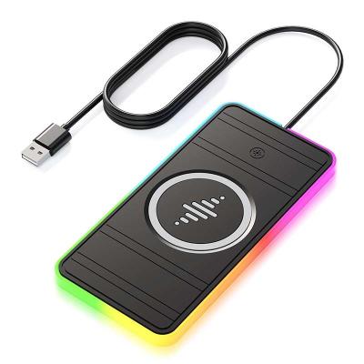 China Fast Car Black Wireless Charger With RGB Light For Apple Phone / Apple Watch à venda