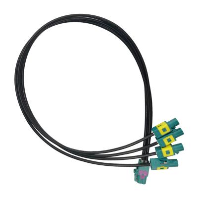 Chine Mini FAKRA code 4 de Pin Z du câble coaxial de liaison 4 de la voiture en laiton dans 1 50 ohms à vendre