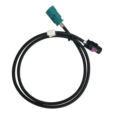China Durable Coaxial FAKRA HSD LVDS 4 Pin Cable , Straight HSD Female To Male Cable for sale