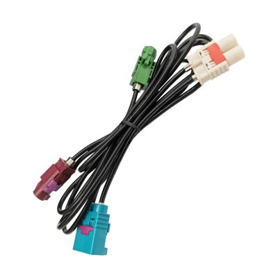China LVDS 4 Pin FAKRA HSD Cable Wiring Harness For Car Antenna Cable Adapter for sale