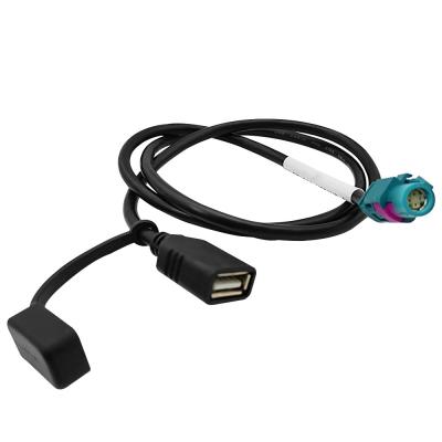 Chine Le code HSD de Z câblent le connecteur femelle au type d'USB 2,0 A avec le chapeau à vendre