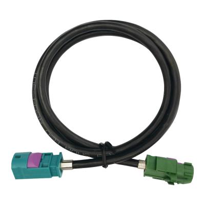 China Practical FAKRA HSD Cable Z Code Male To E Code Female For Automotive for sale