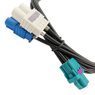 China 2 en 1 MINI FAKRA conector portuario dual del cable coaxial del RF al código de Z para RG174 en venta