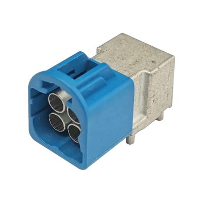 China Blue 5005 Color Mini FAKRA Connectors C Code High Speed For PCB Mount for sale