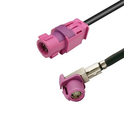 China Code H Connector FAKRA HSD Extension Cable Assembly 4 Pin For Car Video Interface for sale