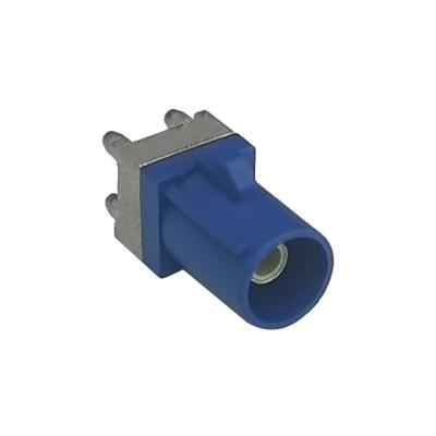 China FAKRA C PCB Mount Coaxial Connector Straight Type Single Port OEM / ODM for sale