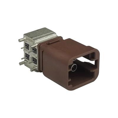 China Mini FAKRA Connector Quad F-Code Rignt Angle Type With Housing for sale