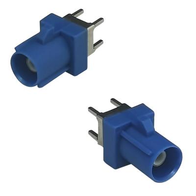 China RF Fakra C Connector Straight Plug PCB Mount For Car GPS Telematics for sale