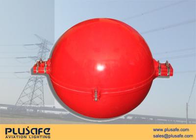 China Colorfast Aircraft Warning Sphere Fiberglass Cable Marking With Sphere Metal Holder for sale