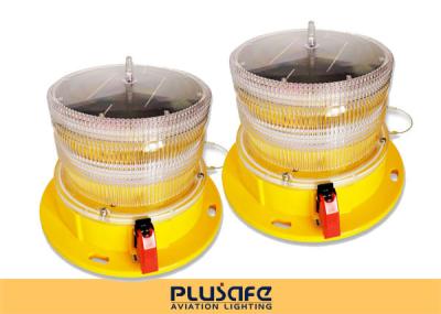 China Led Battery Operated Aircraft Warning Lights Fresnel Lens 3KM Visual Distance for sale