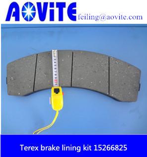 China Terex mining truck brake lining 15266825 for sale