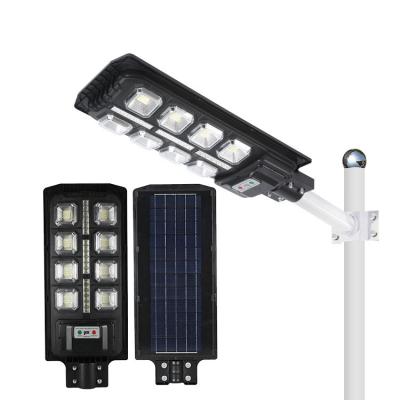 China 150w outdoor use waterproof IP65 ABS  material integrated solar powered led street light with auto intensity control for sale