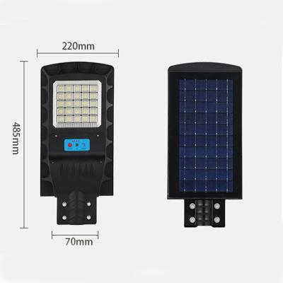 China IP65 outdoor use solar led street light ABS material  integrated all in one led solar powered street light 100w for sale