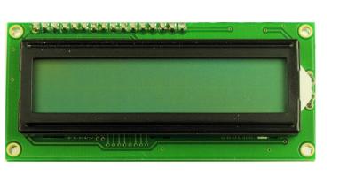 China 16 Characters X 2 Lines Character LCD Display Module STN Yellow-Green Transflective for sale