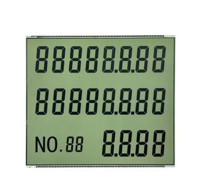 China Custom LCD Seven Segment Display Module TN-Gray Reflective Positive Mode With Mental Pins for sale