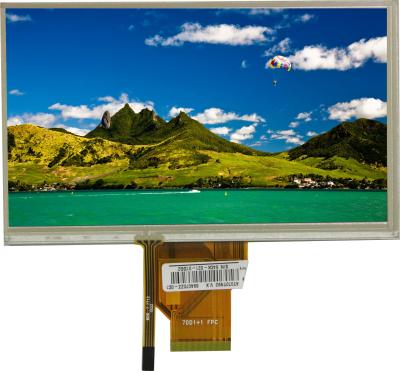 China RGB schließen 7 Zoll 50 Pin Lcd Display 800x480 Dots With Resistive Touch Panel an zu verkaufen